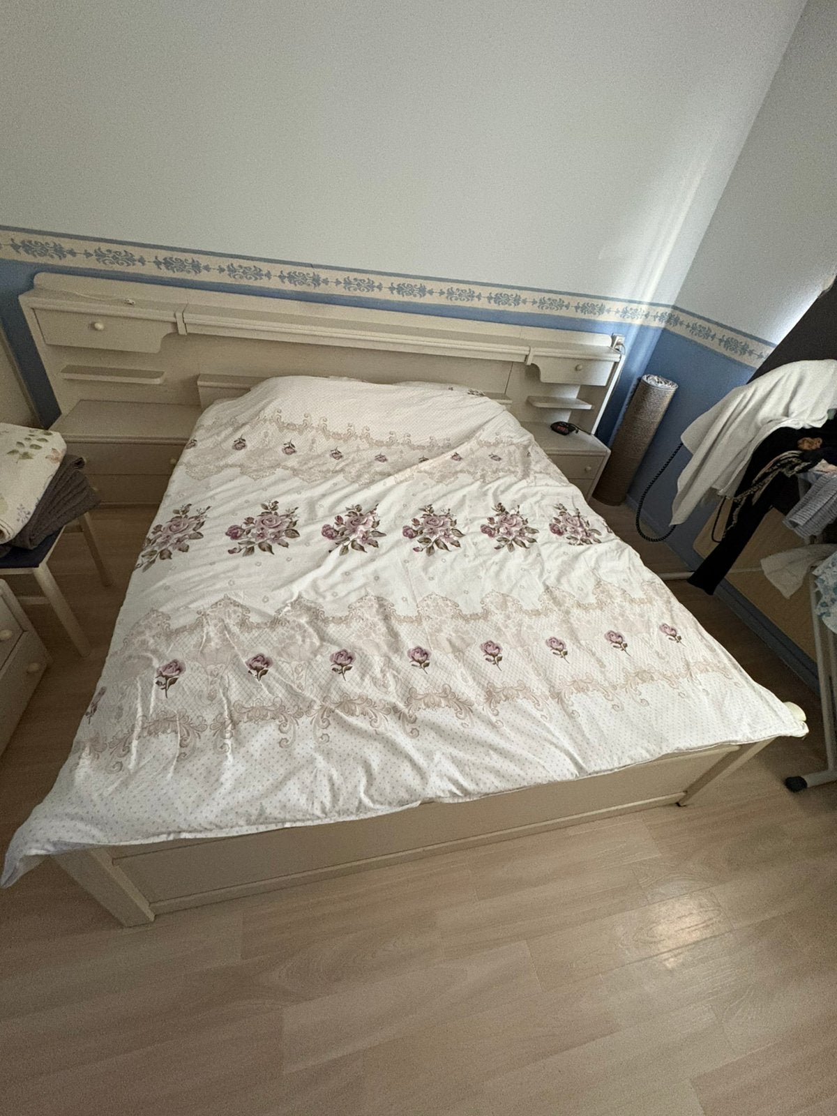 Complete tweepersoonsbed tweepersoons bed 160x200, Huis en Inrichting, Slaapkamer | Complete slaapkamers, Ophalen, Zo goed als nieuw