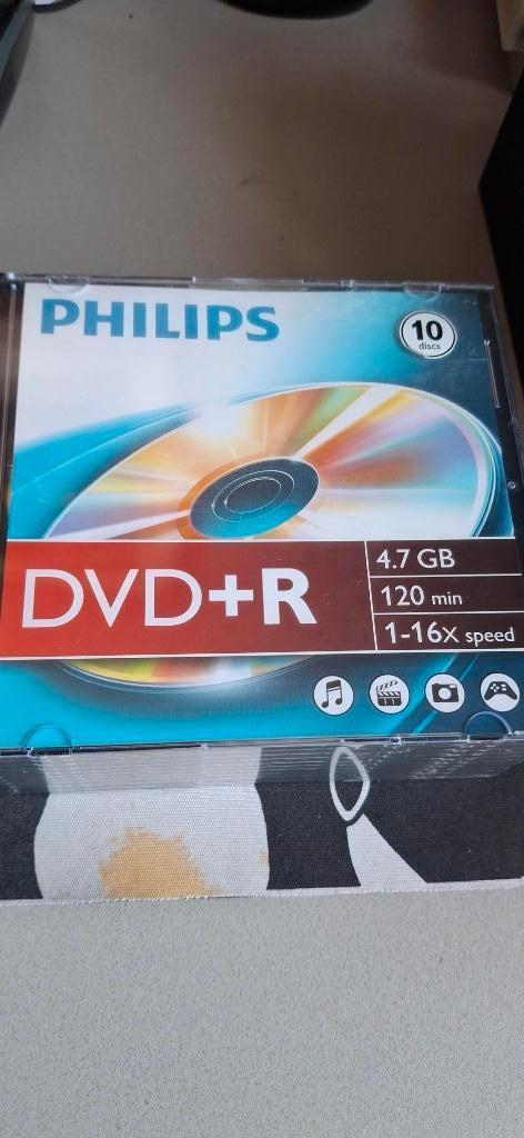 Philips Lege DVD+r, Computers en Software, Beschrijfbare discs, Ophalen of Verzenden, Nieuw, Dvd, Philips & Sony