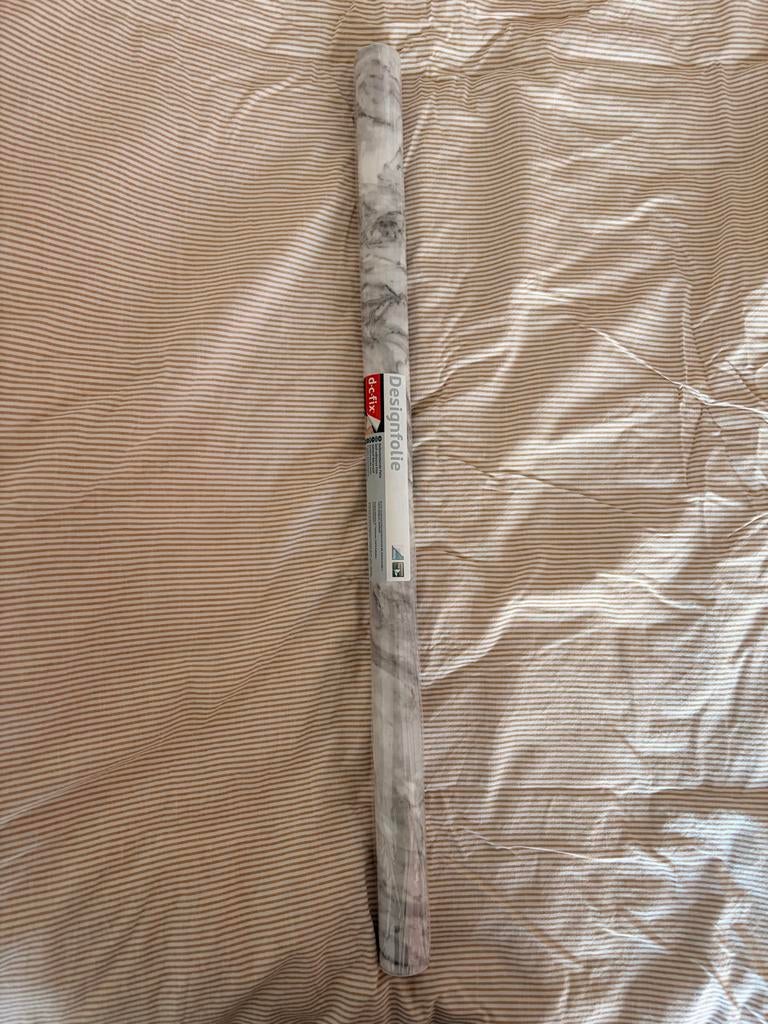 Plakfolie marmerlook d-c-fix 67,5 cm x 2 m, Ophalen, Minder dan 10 m², Wit