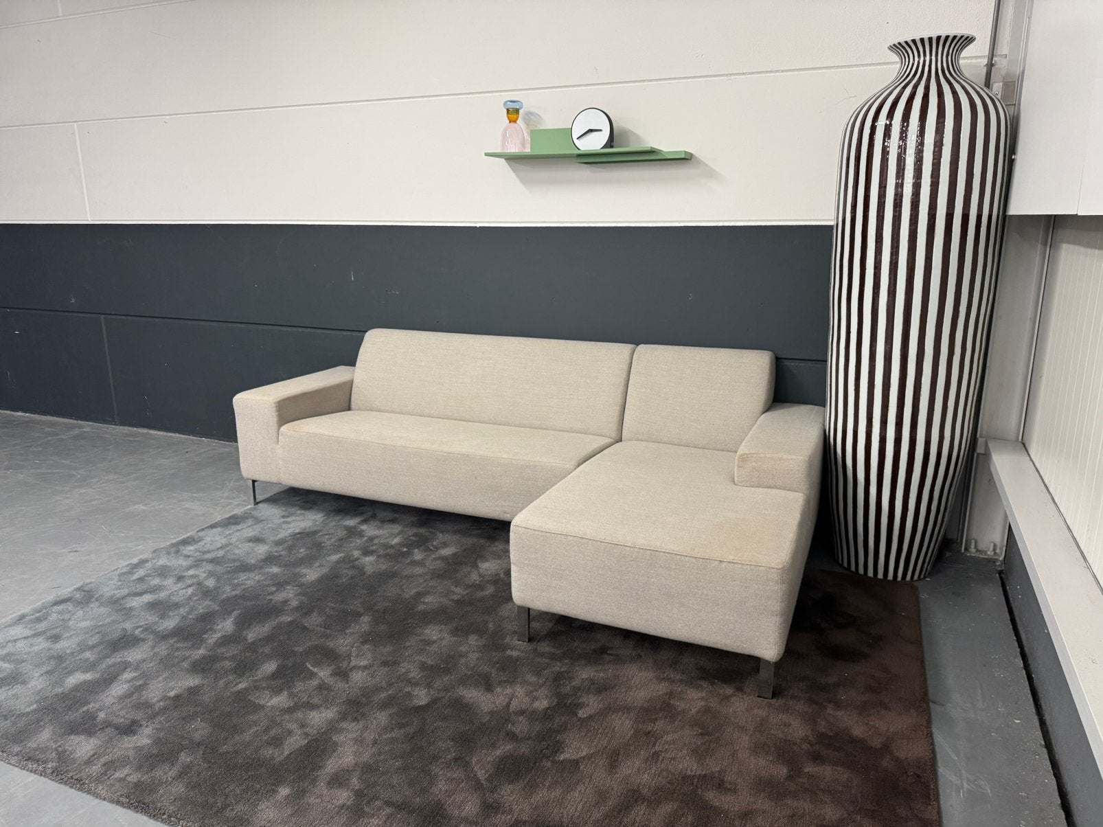 Nette Gelderland 6511 hoekbank | Kvadrat Tonica S182, Ophalen, 250 tot 300 cm, Hoekbank, Zo goed als nieuw
