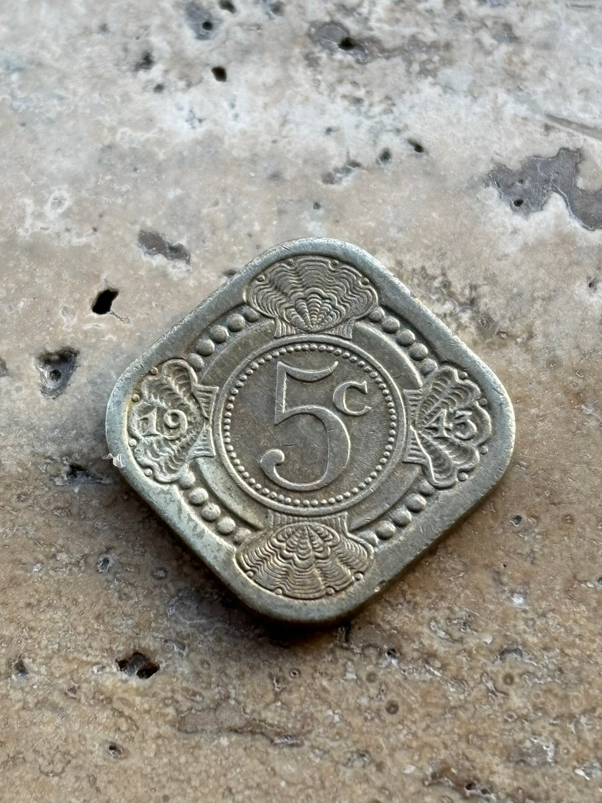 5 cent 1943 Wilhelmina , zeer mooie kwaliteit, Ophalen of Verzenden, Koningin Wilhelmina, 5 cent, Losse munt