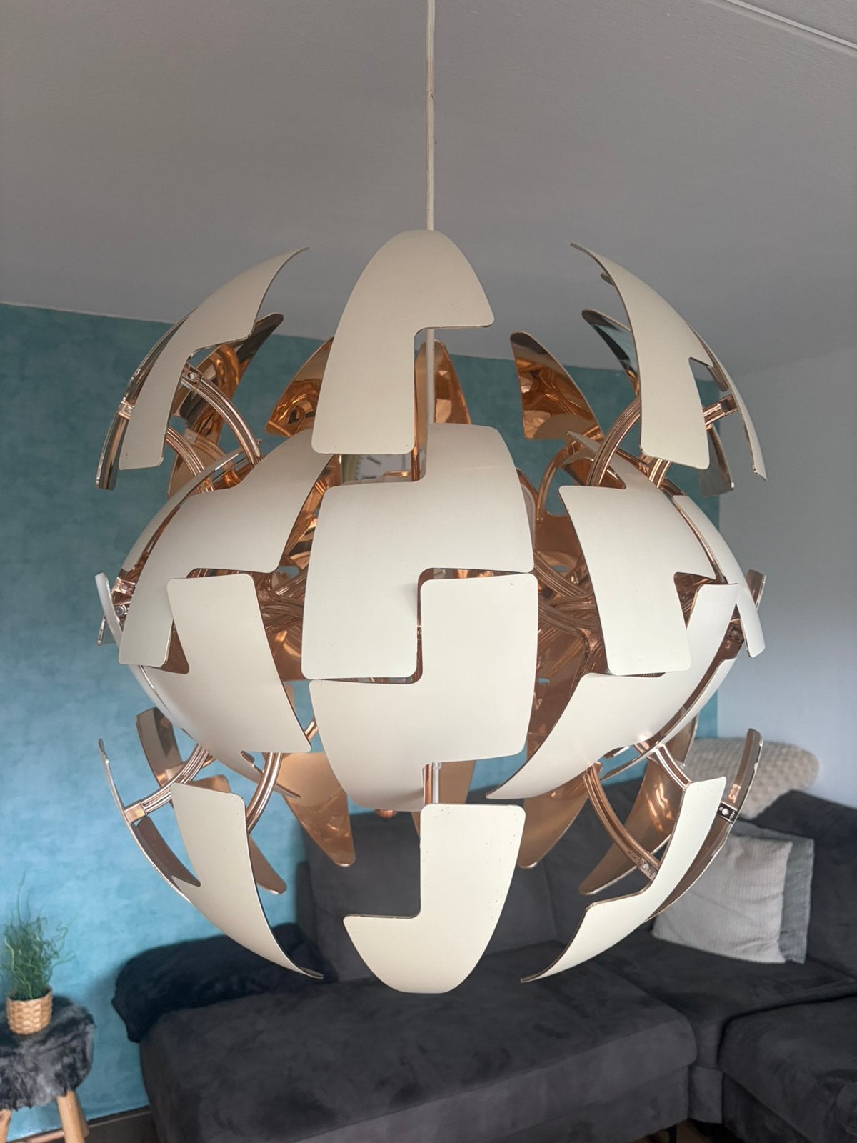 Ikea Lamp (grootste formaat) Goud Brons, Ophalen, Zo goed als nieuw