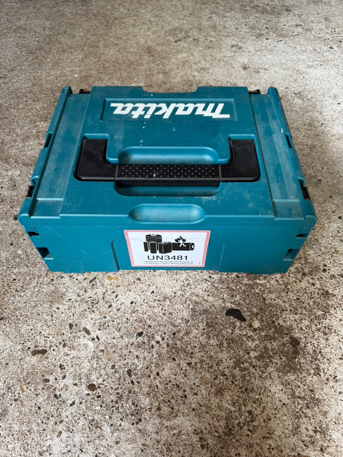 Lege makita systainer, Ophalen, Gebruikt