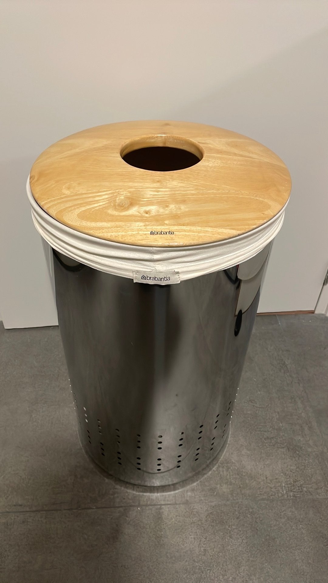 Grote brabantia rvs wasmand, Ophalen, Gebruikt, Wasmand, Brabantia