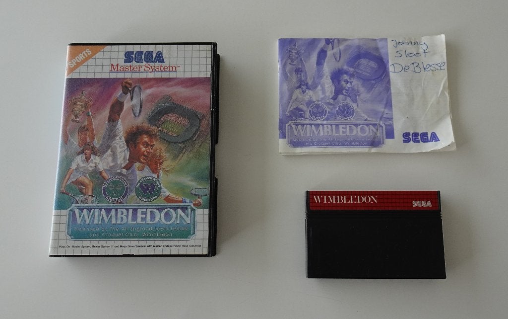 Wimbledon compleet voor Sega Master System, Spelcomputers en Games, Games | Sega, 1 speler, Zo goed als nieuw, Master System, Vanaf 7 jaar
