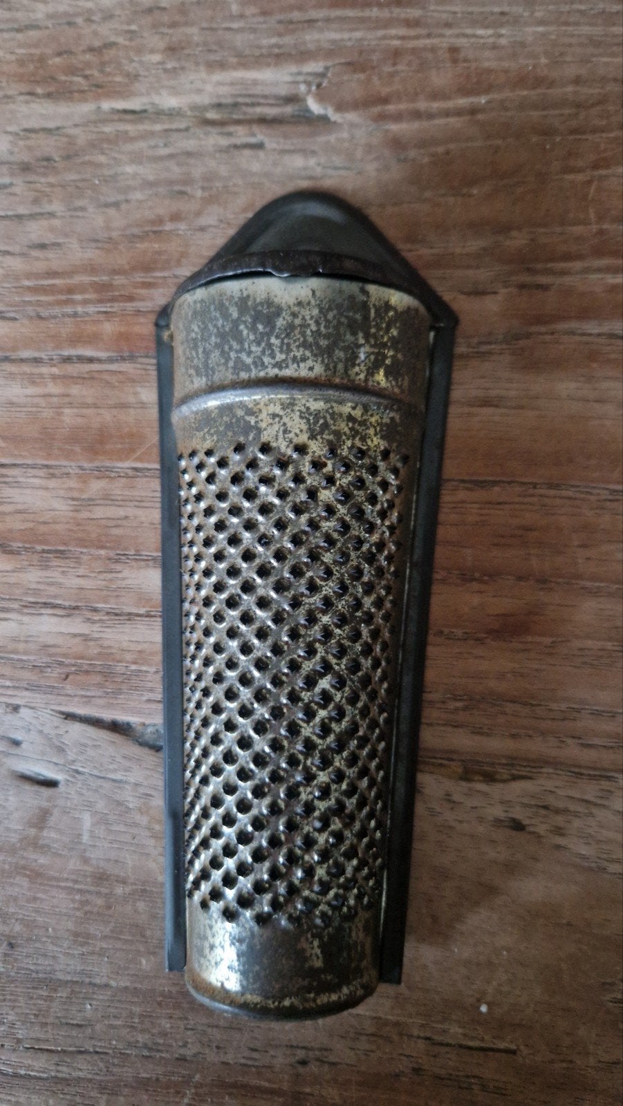 Antieke handrasp voor nootmuskaat, Ophalen of Verzenden