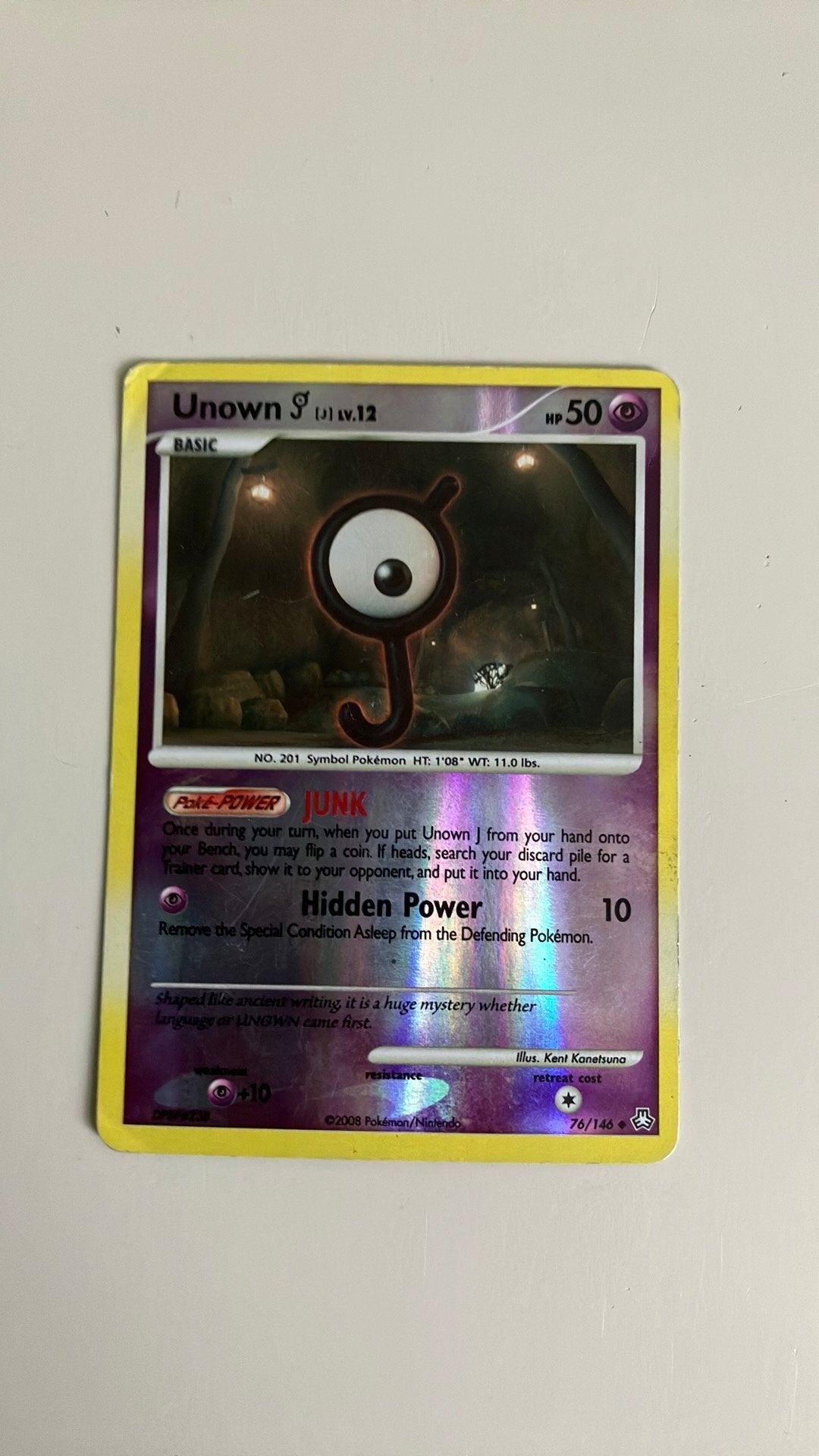 Unown pokemon kaart, Ophalen of Verzenden, Zo goed als nieuw
