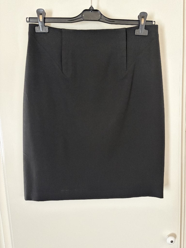 Zwarte rok van Vanilia, maat: 38, Kleding | Dames, Zwart, Ophalen of Verzenden, Zo goed als nieuw, Knielengte