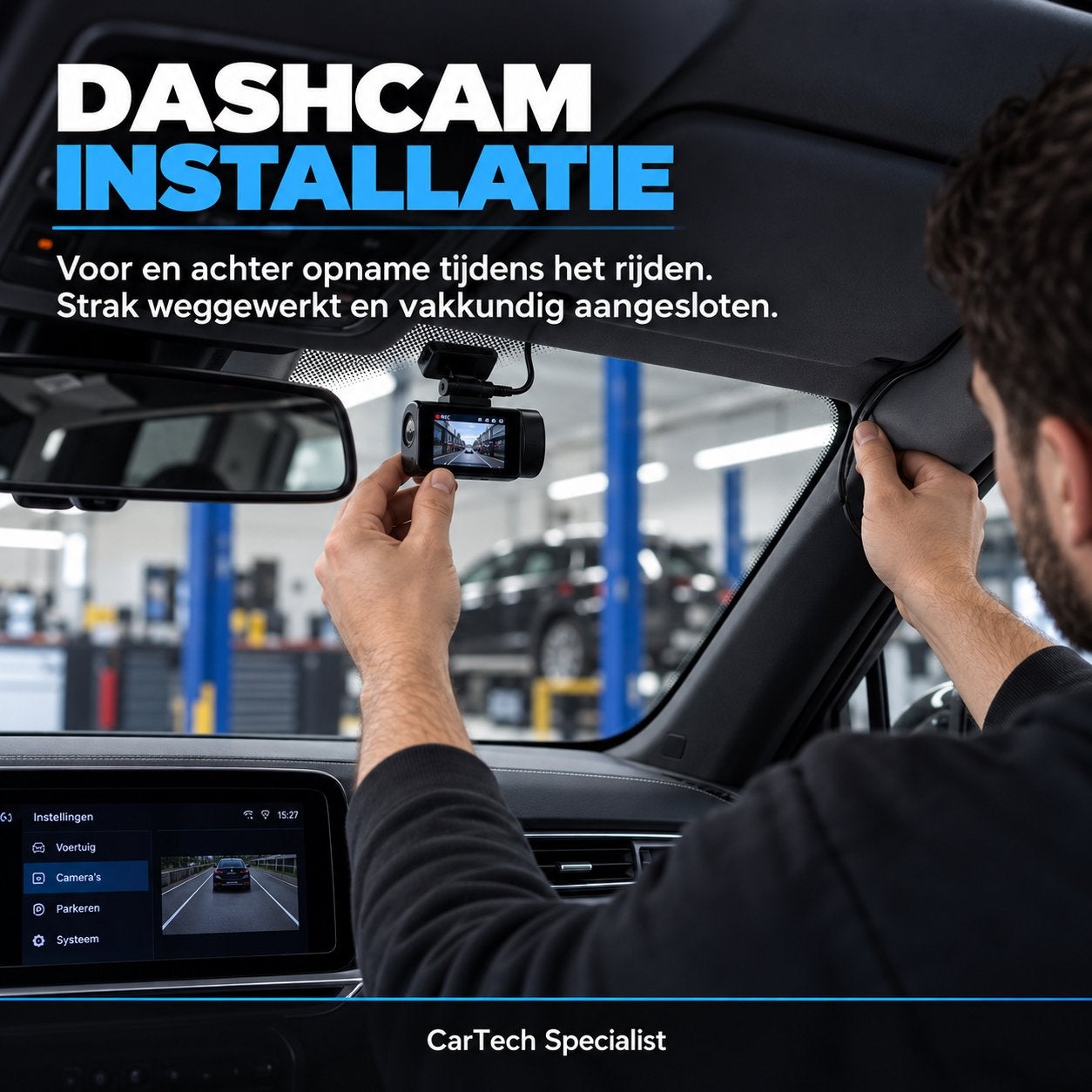 Dashcam Professioneel Inbouwen | Voor & Achter
