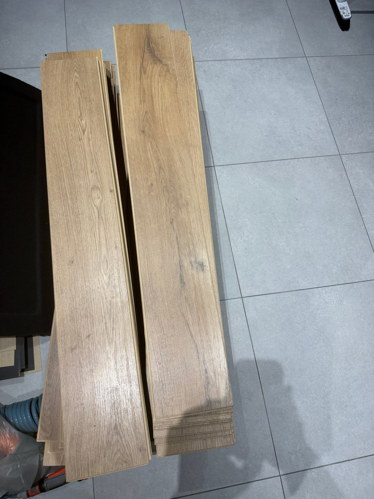 Laminaat vloerdelen, licht eiken, 10 m², Ophalen, Gebruikt, 10 m² of meer, 10 tot 30 cm
