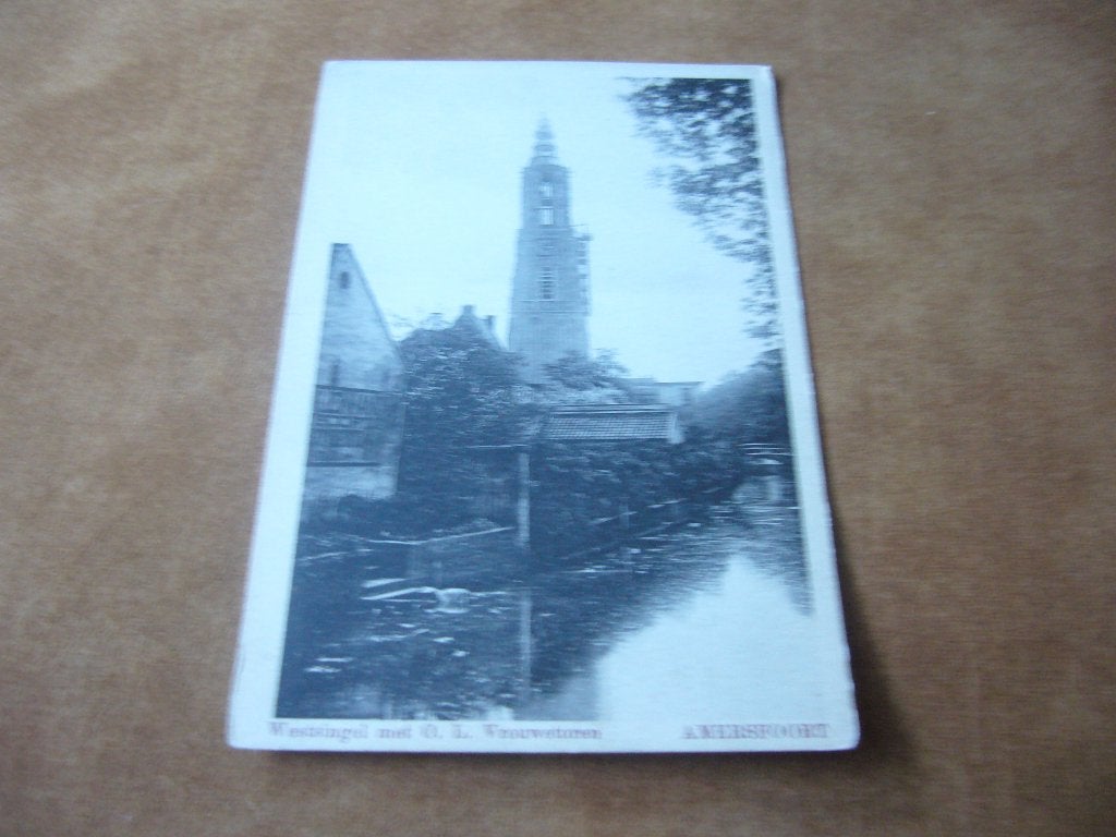 AMERSFOORT  =  WESTSINGEL MET O.L VROUWETOREN     BRIEFKAART, Ophalen of Verzenden, Voor 1920, Ongelopen, Utrecht