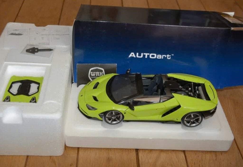 1:18 LAMBORGHINI CENTENARIO ROADSTER verde Autoart 79118 WRH, Hobby en Vrije tijd, Modelauto's | 1:18, Verzenden, Zo goed als nieuw