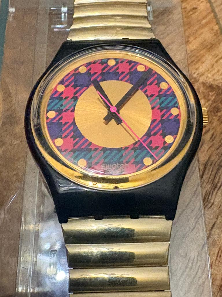 Vintage Swatch TWEED GB147 horloge, Ophalen of Verzenden, Zo goed als nieuw, Kunststof, Swatch