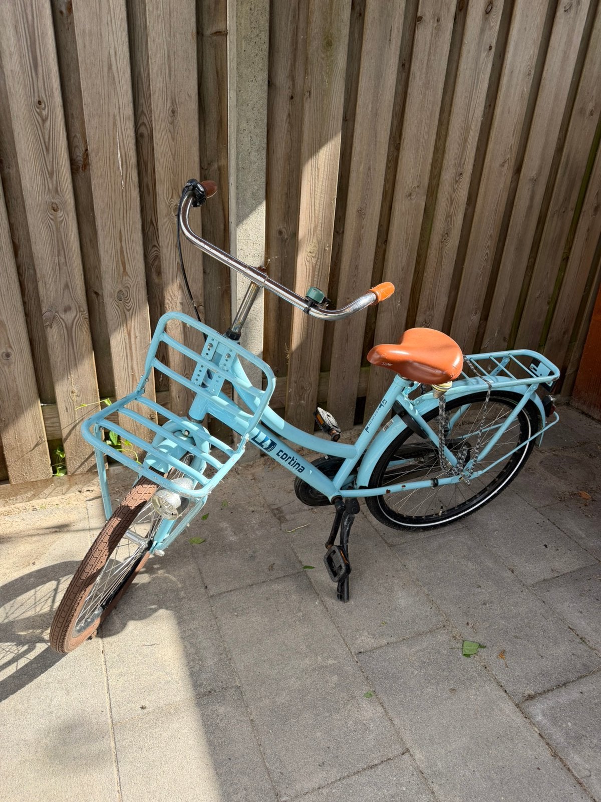 Cortina u 4 transporter lichtblauw 24 inch, Fietsen en Brommers, Fietsen | Meisjes, Ophalen, Terugtraprem, Versnellingen, Gebruikt