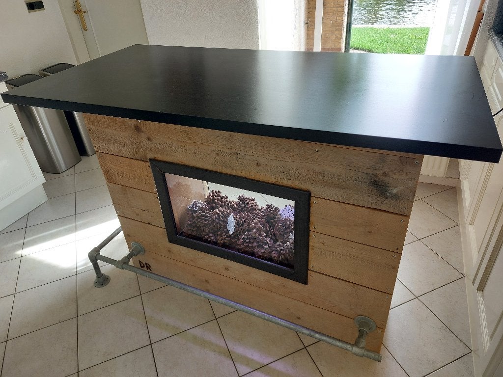 Bartafel / statafel met verlichting, Huis en Inrichting, Ophalen, Gebruikt