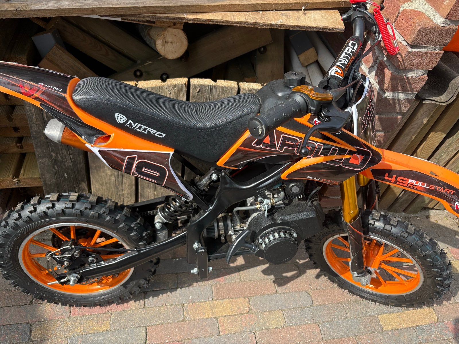 50cc Crossmotor 2-takt zo goed als nieuw met toebehoren, Ophalen of Verzenden, Zo goed als nieuw, 50 cc, Overige merken