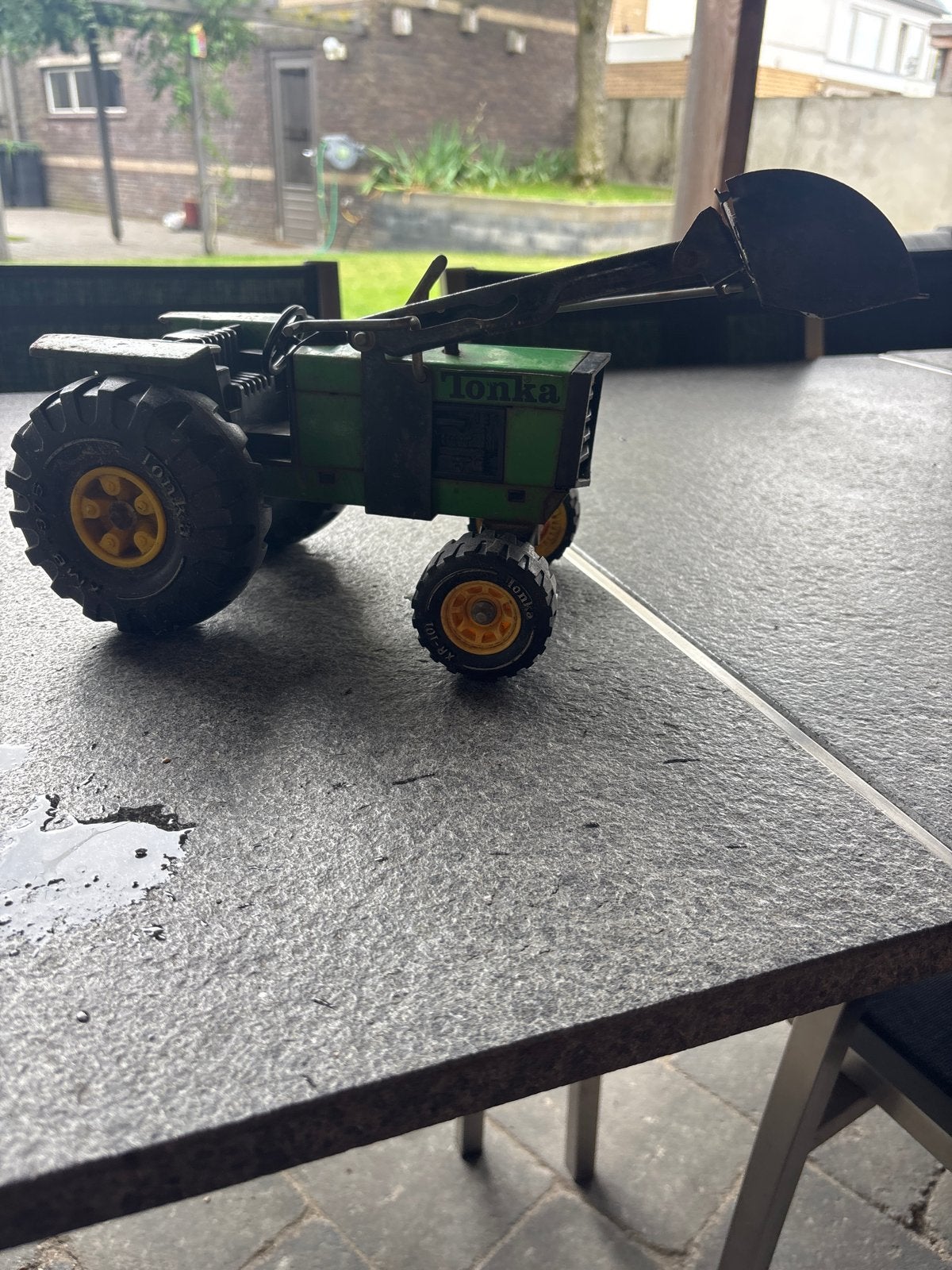 Tonka Tractor met Voorlader - Werkt Nog Perfect!, Ophalen of Verzenden, Gebruikt