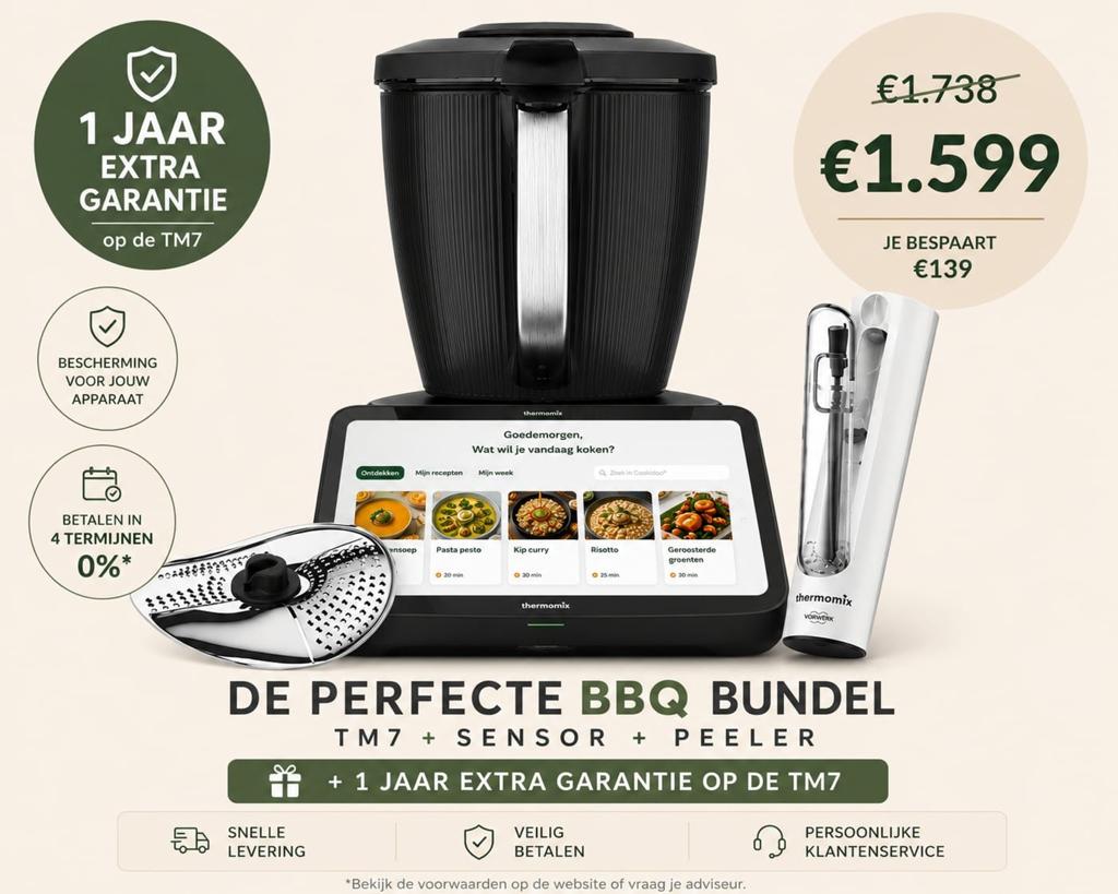 Thermomix TM7- Advis&Demo, Witgoed en Apparatuur, Keukenmixers, Nieuw, 3 snelheden of meer, Ophalen of Verzenden, 2 tot 3 liter