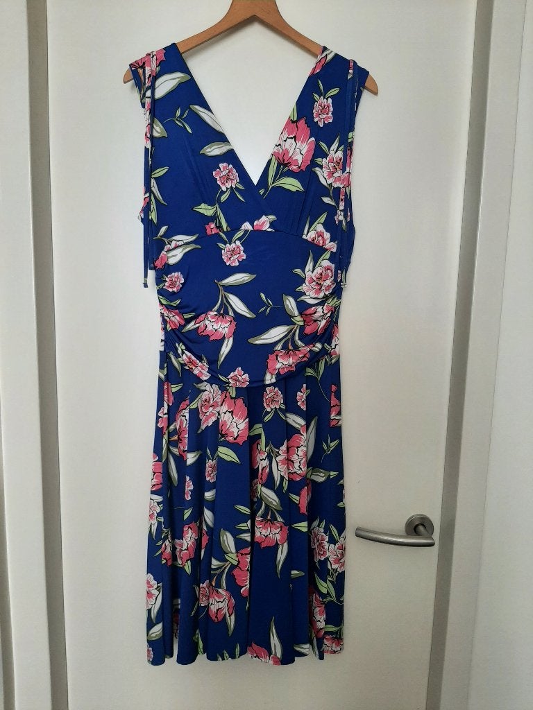 TopVintage jurk maat 14, Kleding | Dames, Jurken, Blauw, Topvintage, Maat 42/44 (L), Ophalen of Verzenden