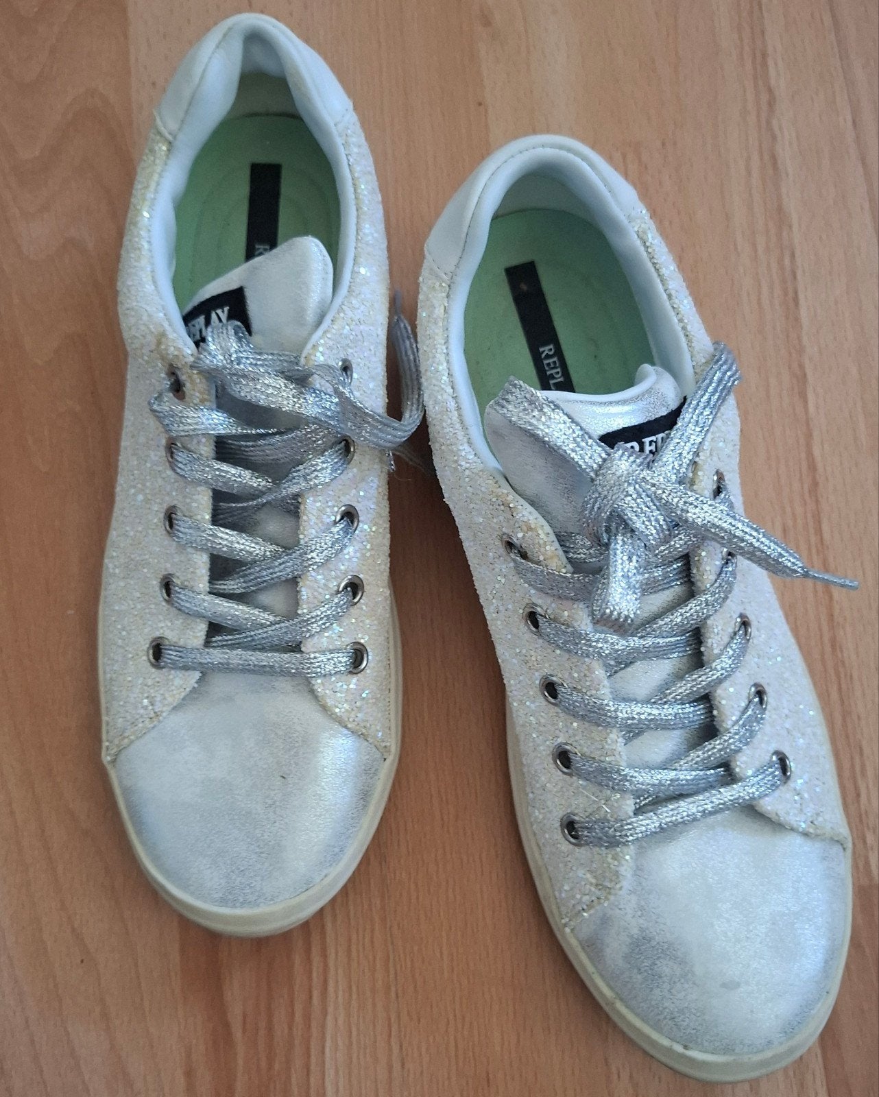 zgan! glitter sneakers replay, Ophalen of Verzenden, Zo goed als nieuw