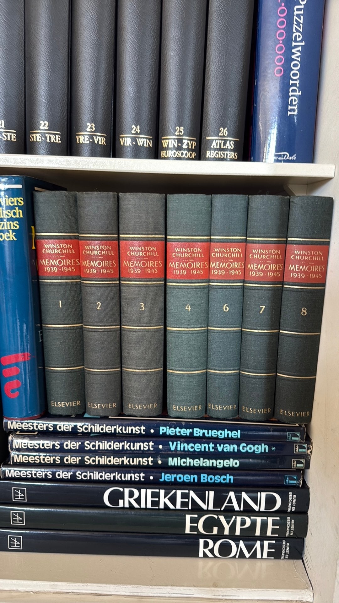 Winston Churchill - Memoires 1939-1945 (Deel 2,3,4,6,7,8), Ophalen, Gelezen, Europa overig