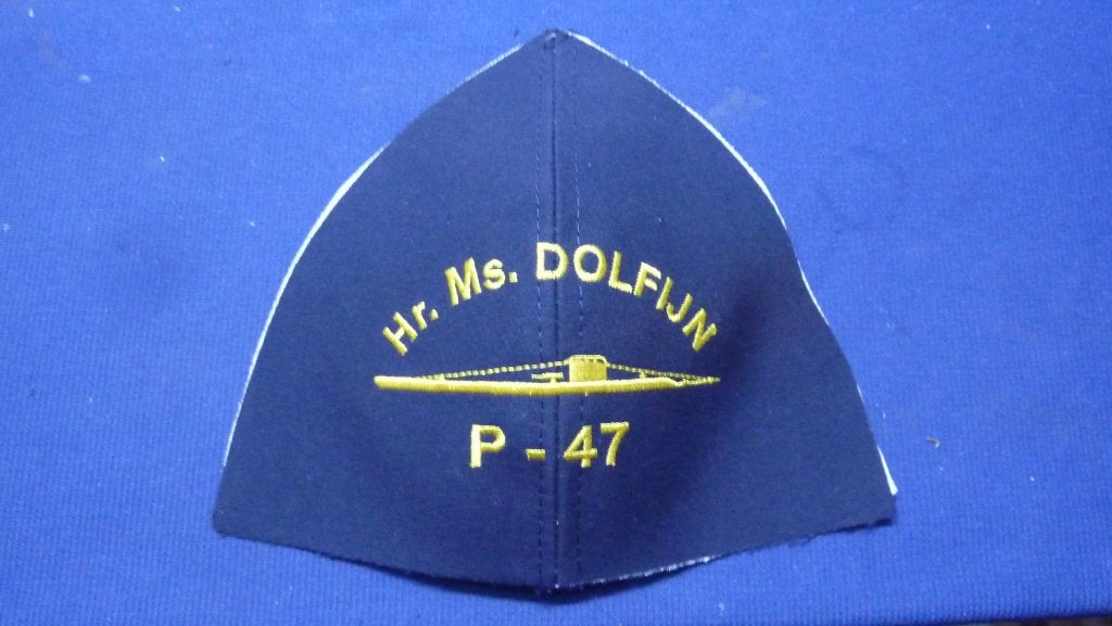 Marine, Onderzeedienst, pet, cap, emblemen, Ophalen of Verzenden, Marine, Nederland, Embleem of Badge