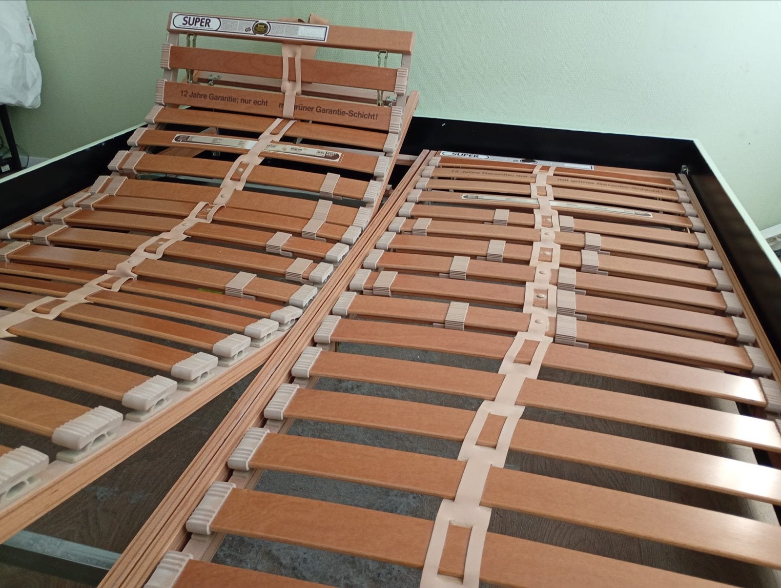 Lattenbodems en bedombouw 160 cm, Huis en Inrichting, Ophalen, 210 cm, Tweepersoons, Zo goed als nieuw