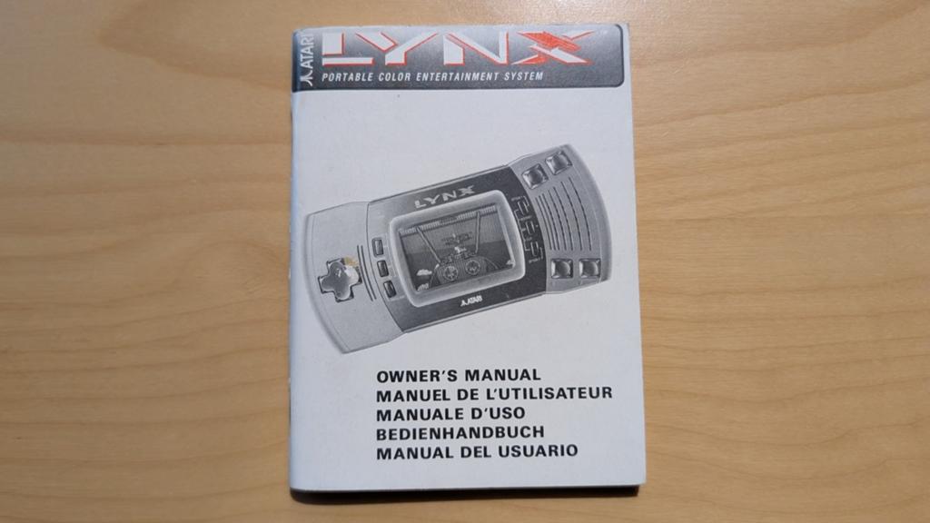 Instructieboekje handleiding  Atari Lynx 2 (EN/DE/IT/FR/ESP), Overige genres, 1 speler, Ophalen of Verzenden, Vanaf 3 jaar
