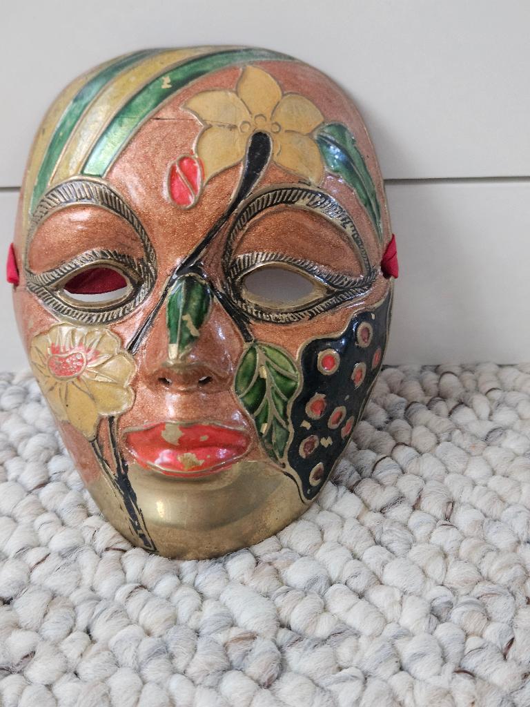 venetiaans cloisonne mask, Ophalen of Verzenden, Gebruikt, Vintage