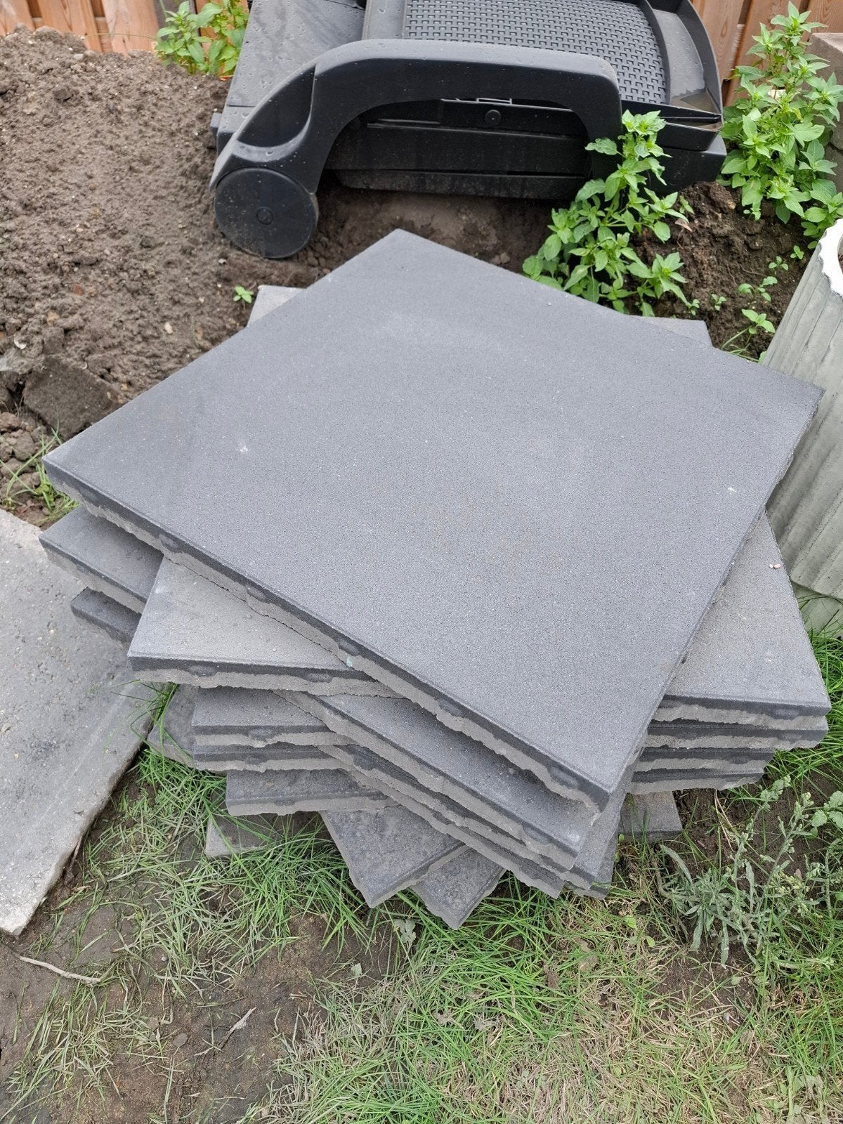 Grijze betontegel 60x60cm, Ophalen, Nieuw, Minder dan 5 m², Beton