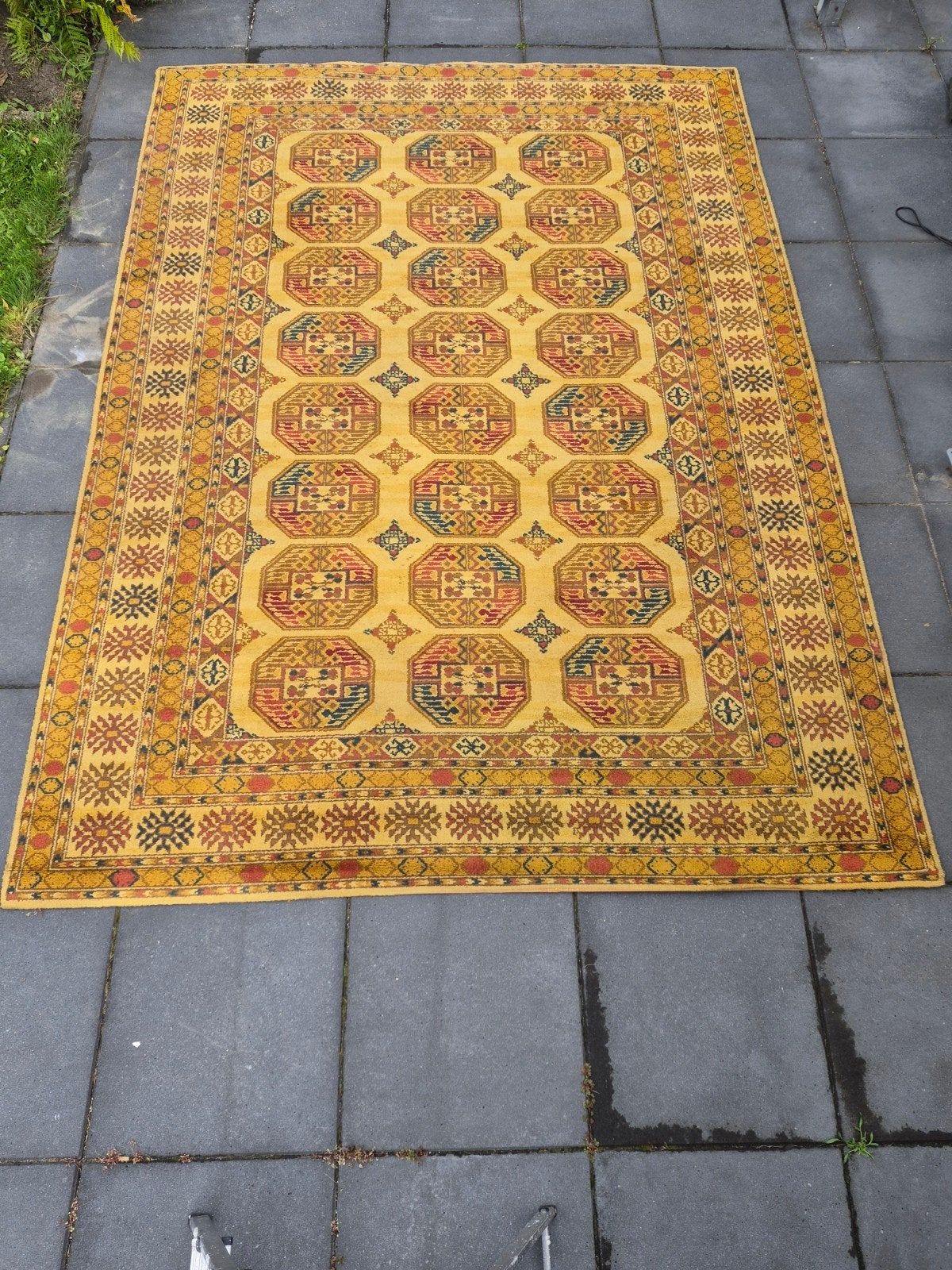 Oker Geel Kroon Imperial Tapijt - 312 x 250 cm, Ophalen of Verzenden