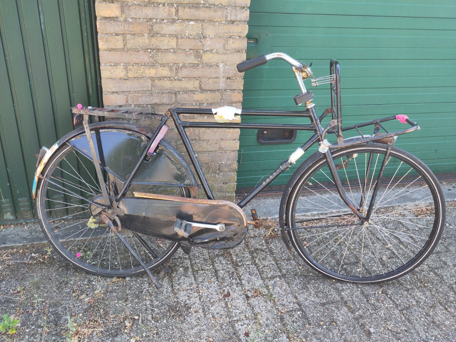 Burco transportfiets, oud en roestig maar 100% origineel, Terugtraprem, Gebruikt, 56 cm of meer, Ophalen
