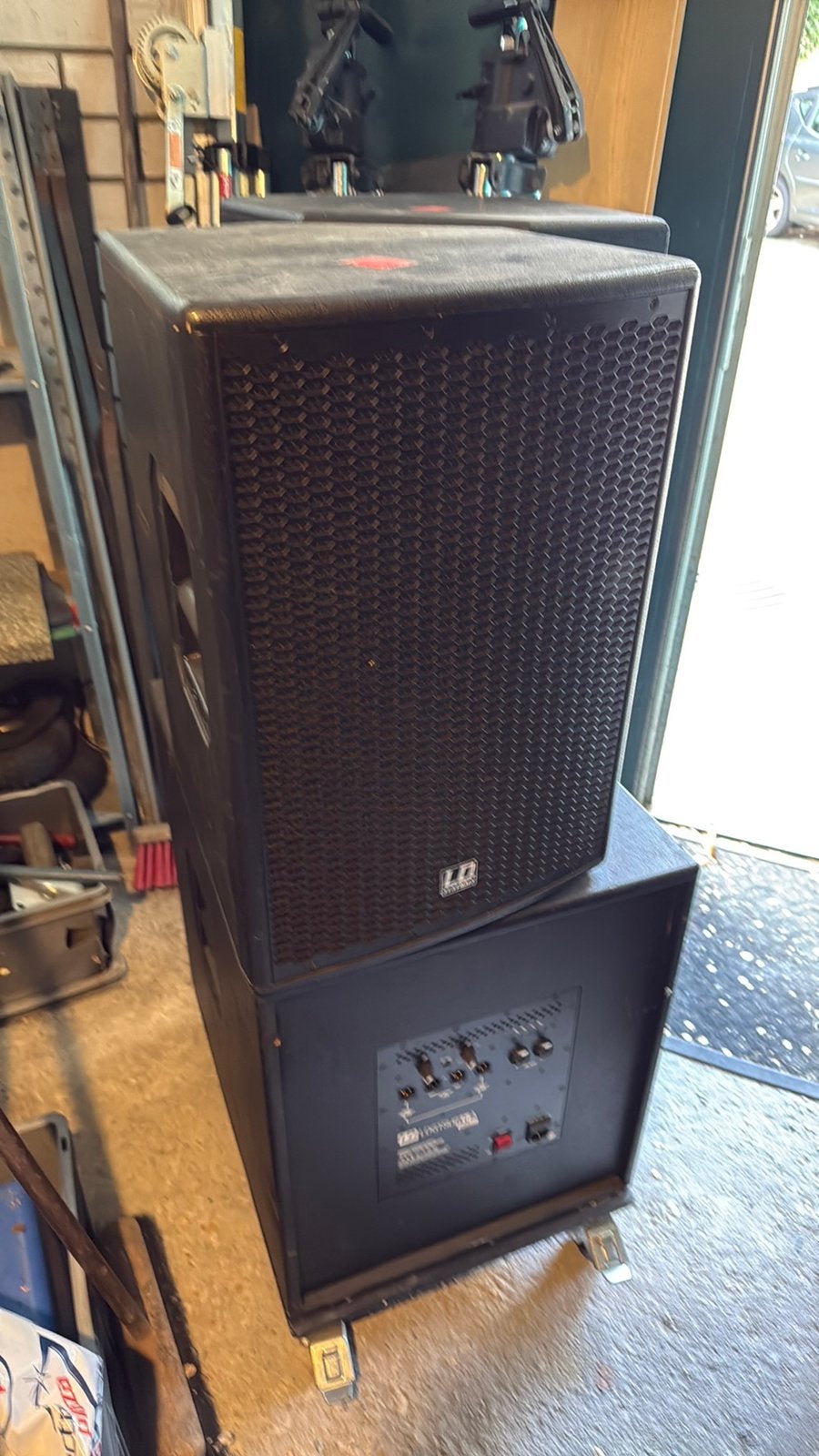 LDGT Systems set 15 inch sub en 2 x 12 inch toppen, Ophalen, Zo goed als nieuw, Minder dan 500 watt