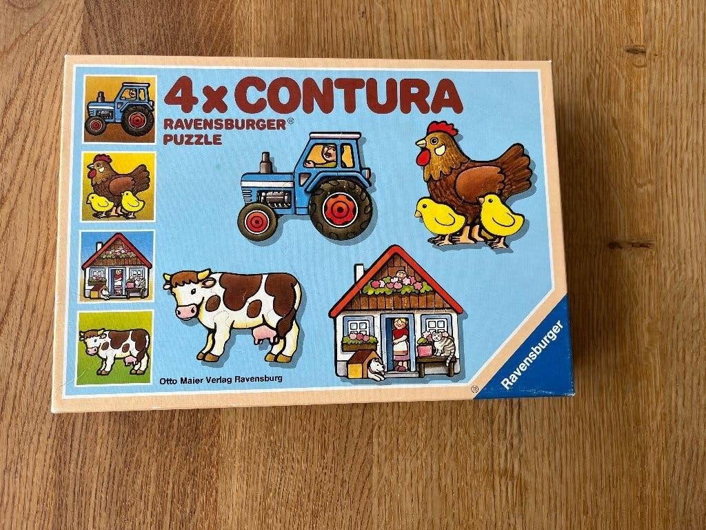Ravensburger - Contura puzzel - Boerderij, Ophalen of Verzenden, Minder dan 10 stukjes, Gebruikt, 2 tot 4 jaar