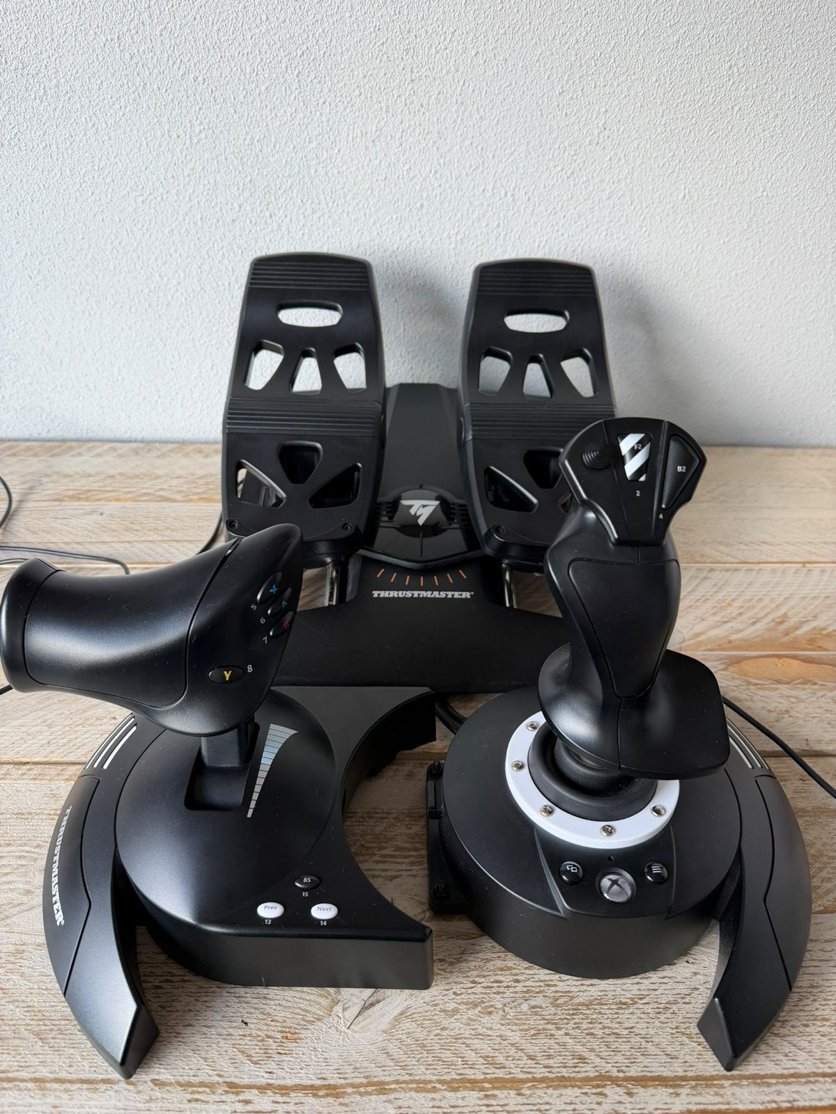 Thrustmaster T.Flight Hotas One Joystick met Pedalen, Gebruikt, Ophalen of Verzenden, Thrustmaster, PC