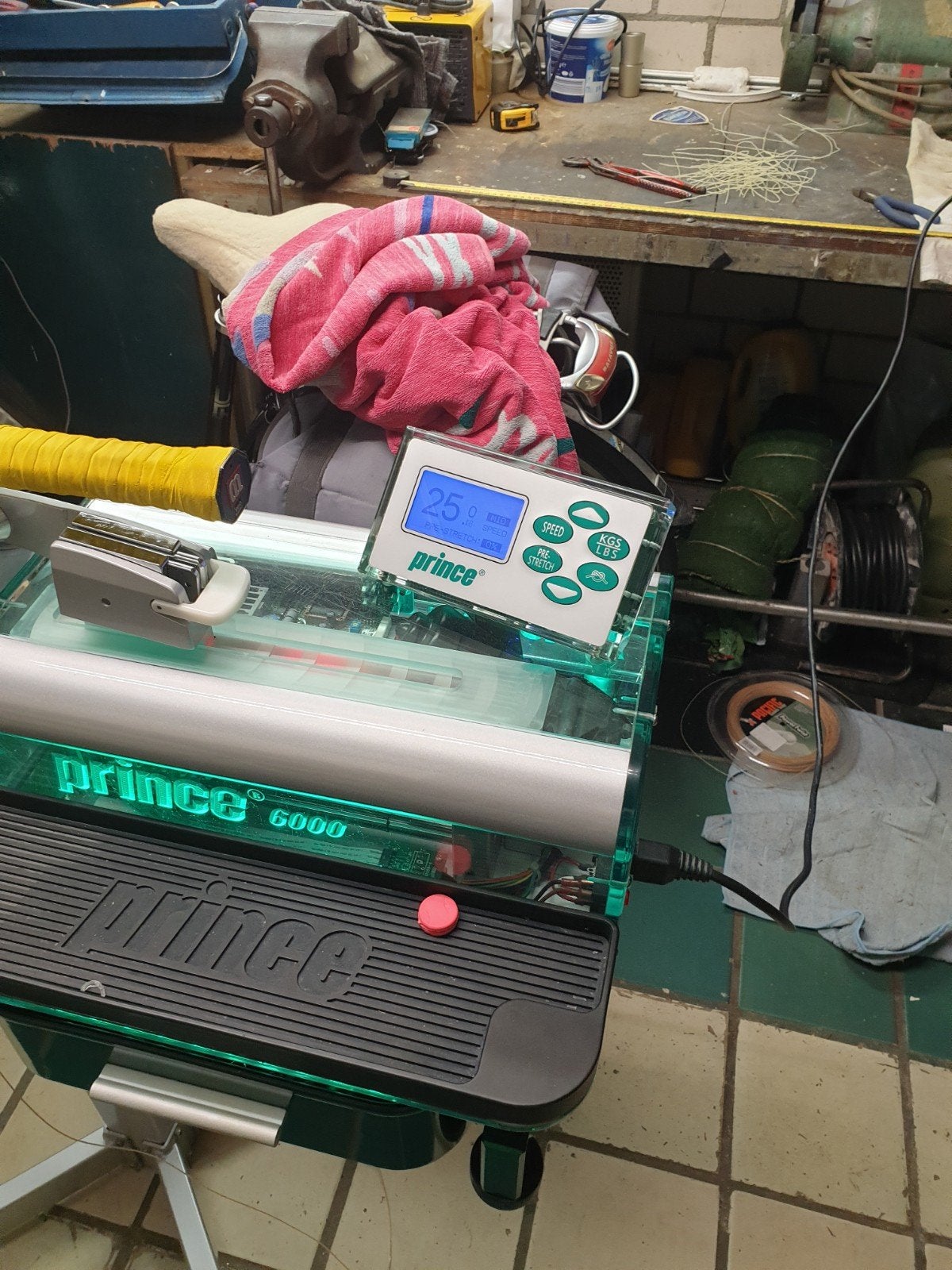 Bespanmachine., Sport en Fitness, Ophalen of Verzenden, Racket, Prince