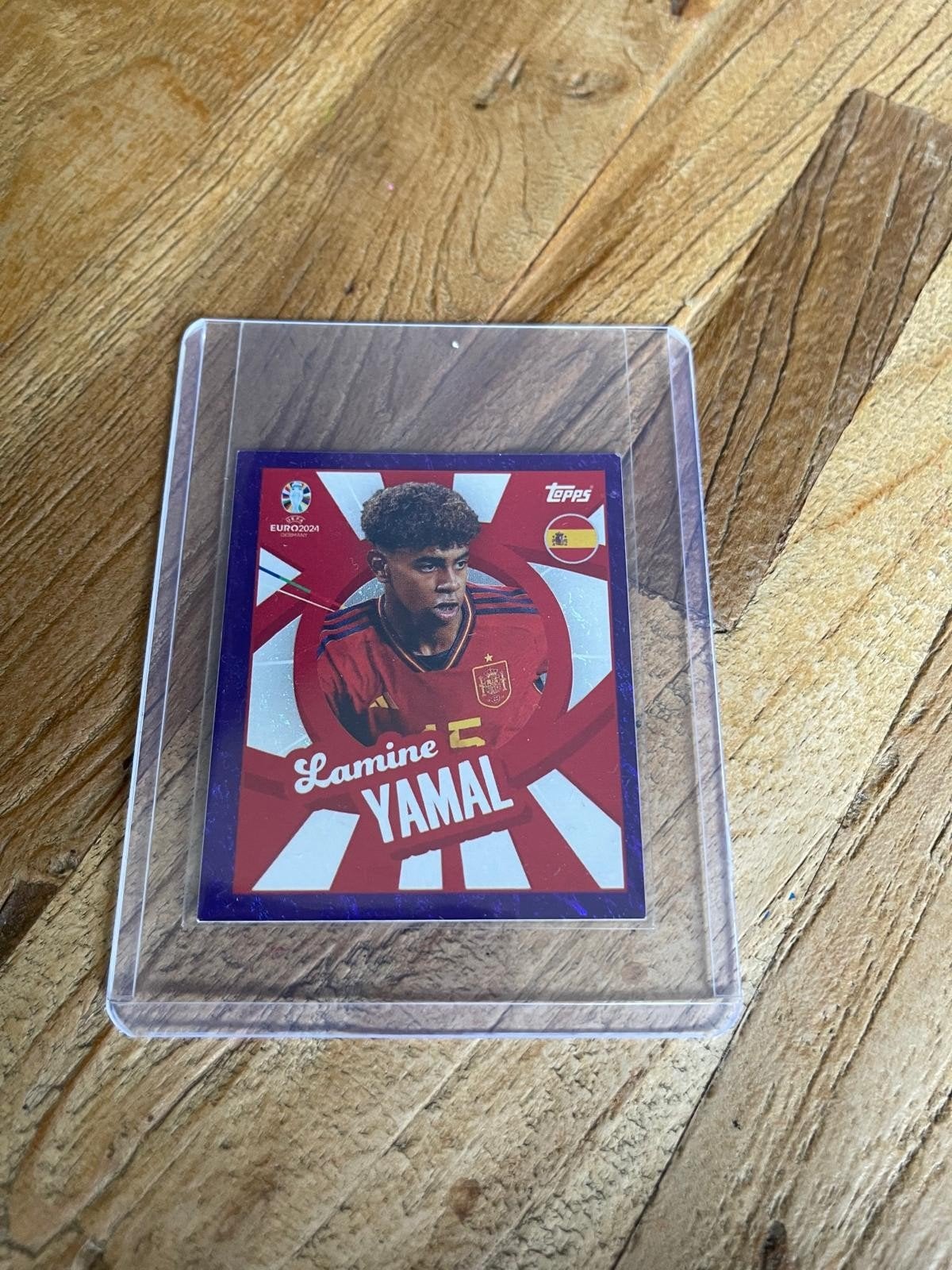Rookie Lamine Yamal Topps UEFA Euro 2024 Sticker, Ophalen of Verzenden, Zo goed als nieuw, Buitenlandse clubs, Poster, Plaatje of Sticker