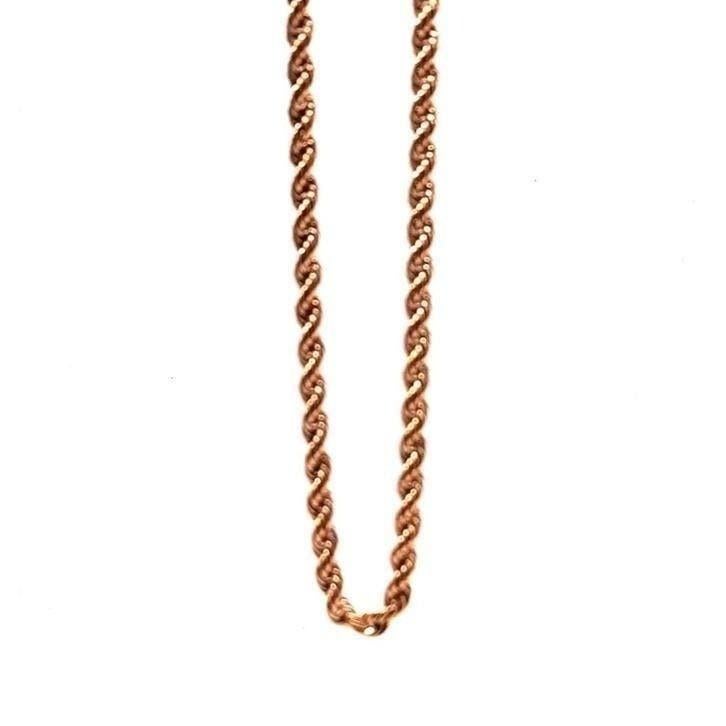 Gouden rope ketting 18kt, Www.bredajuwelier.nl, Nieuw, Ophalen of Verzenden, Www.bredajuwelier.nl