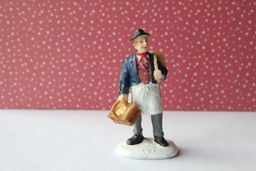 Zeldzame figurine Lemax Breadman voor kerstdorp, Diversen, Kerst, Ophalen of Verzenden, Gebruikt
