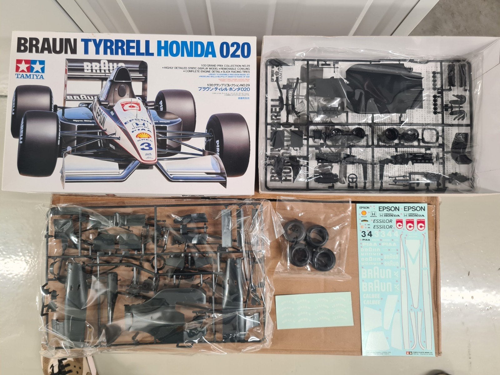 Tamiya Tyrrel Honda F1, schaal 1/20, nieuw, Auto, Groter dan 1:32, Nieuw, Ophalen of Verzenden