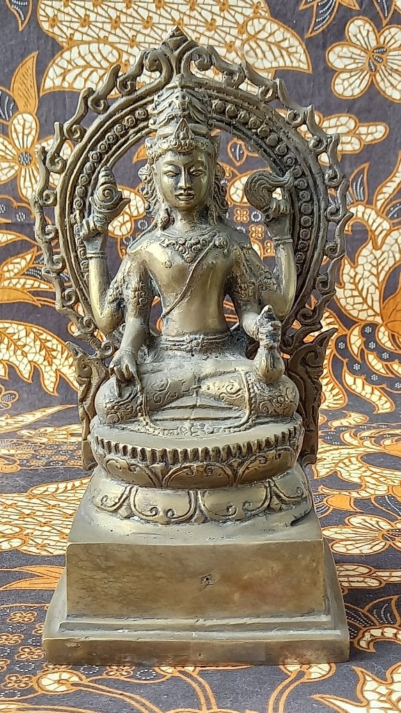 Shiva mooi origineel oud antiek brons beeld uit India 25 cm., Antiek en Kunst, Handgemaakt, India, Ophalen of Verzenden, 25 cm