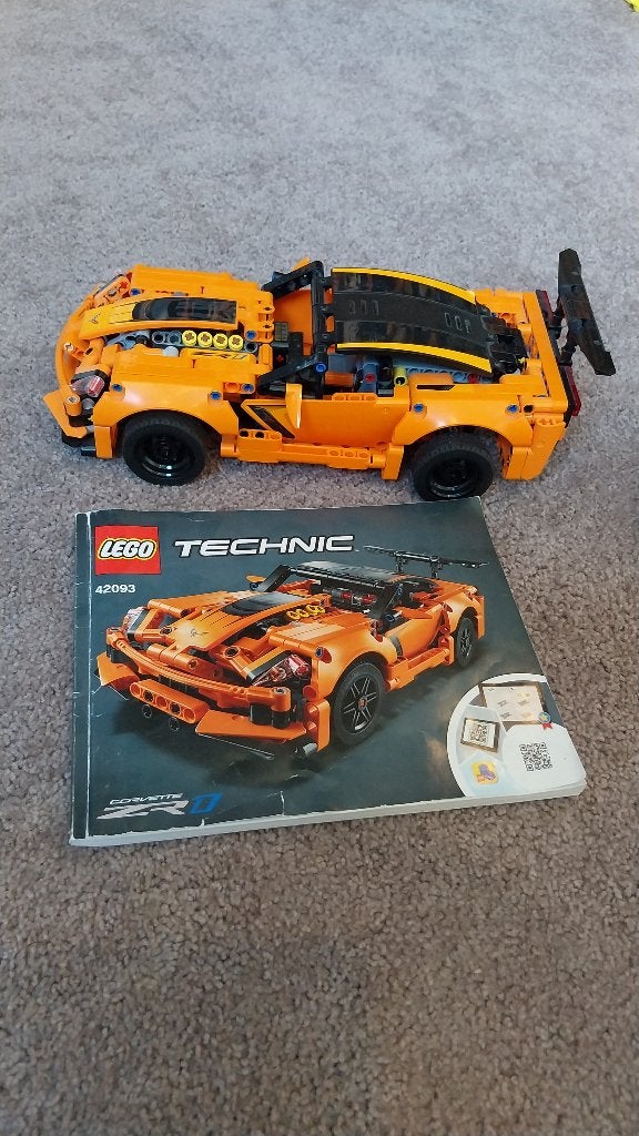 Technic lego 42093 corvette, Ophalen of Verzenden, Zo goed als nieuw