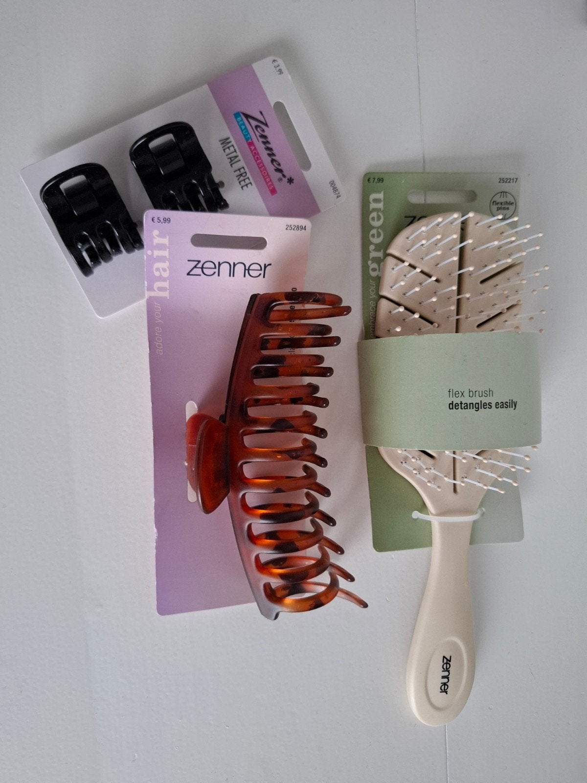 Zenner borstel, haarclip, zwart en bruin!, Ophalen of Verzenden, Nieuw
