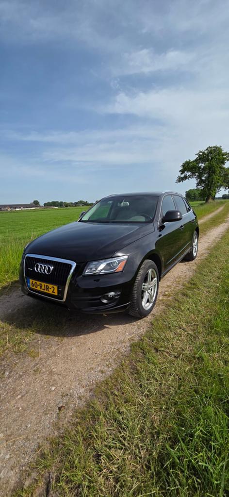 Audi Q5- 3.2 -2010 Zwart, Automatische klimaatregeling, Beige, 2000 kg, Zwart