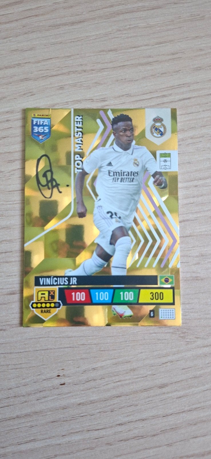 Panini FIFA 365 Adrenalyn XL Vinicius Jr. Top Master, Ophalen, Zo goed als nieuw, Buitenlandse clubs, Spelerskaart