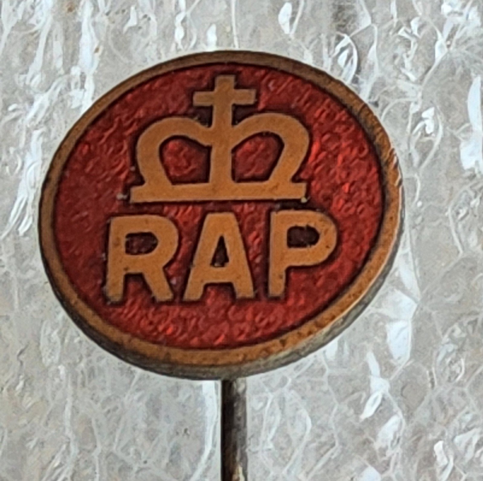 Vintage RAP Emaille Speldje - Rijwiel & Bromfiets, Ophalen of Verzenden, Gebruikt, Overige onderwerpen, Speldje of Pin
