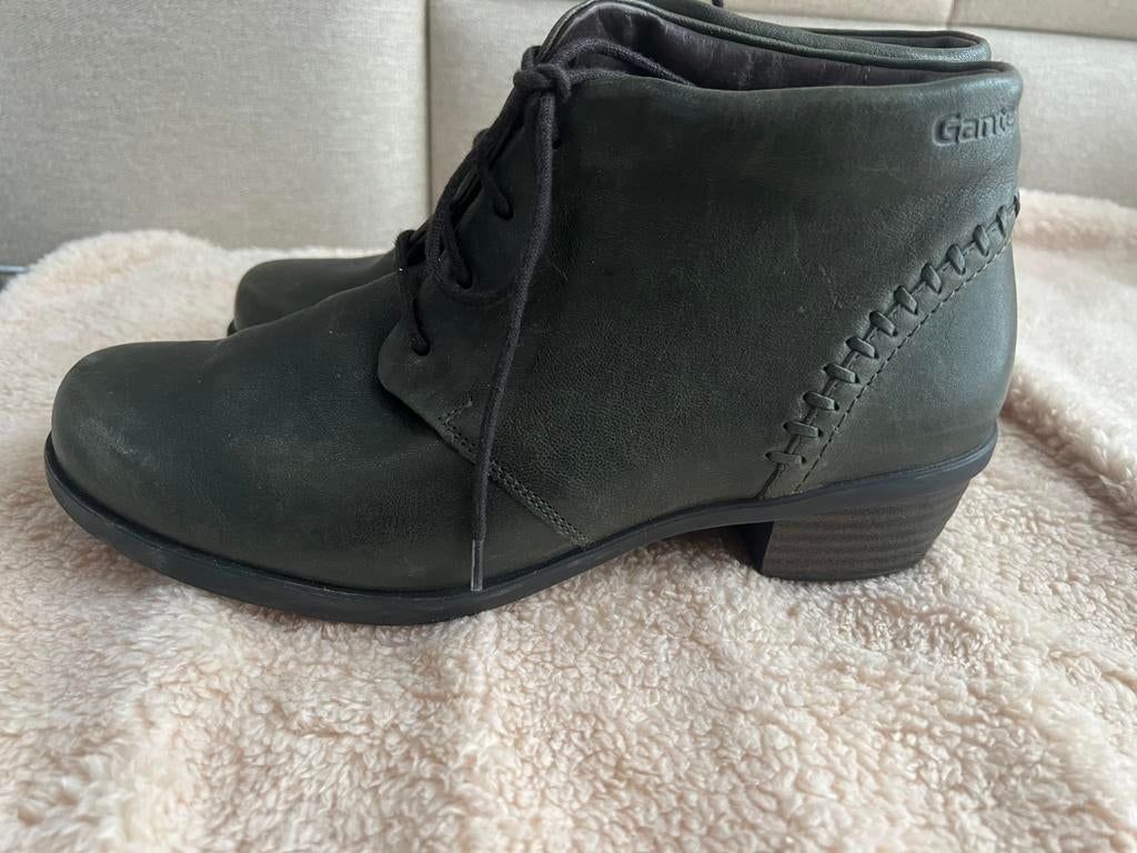 Ganter mooie leren veterschoen/ maat 40,5, Kleding | Dames, Schoenen, Schoenen met lage hakken, Verzenden, Zo goed als nieuw, Groen