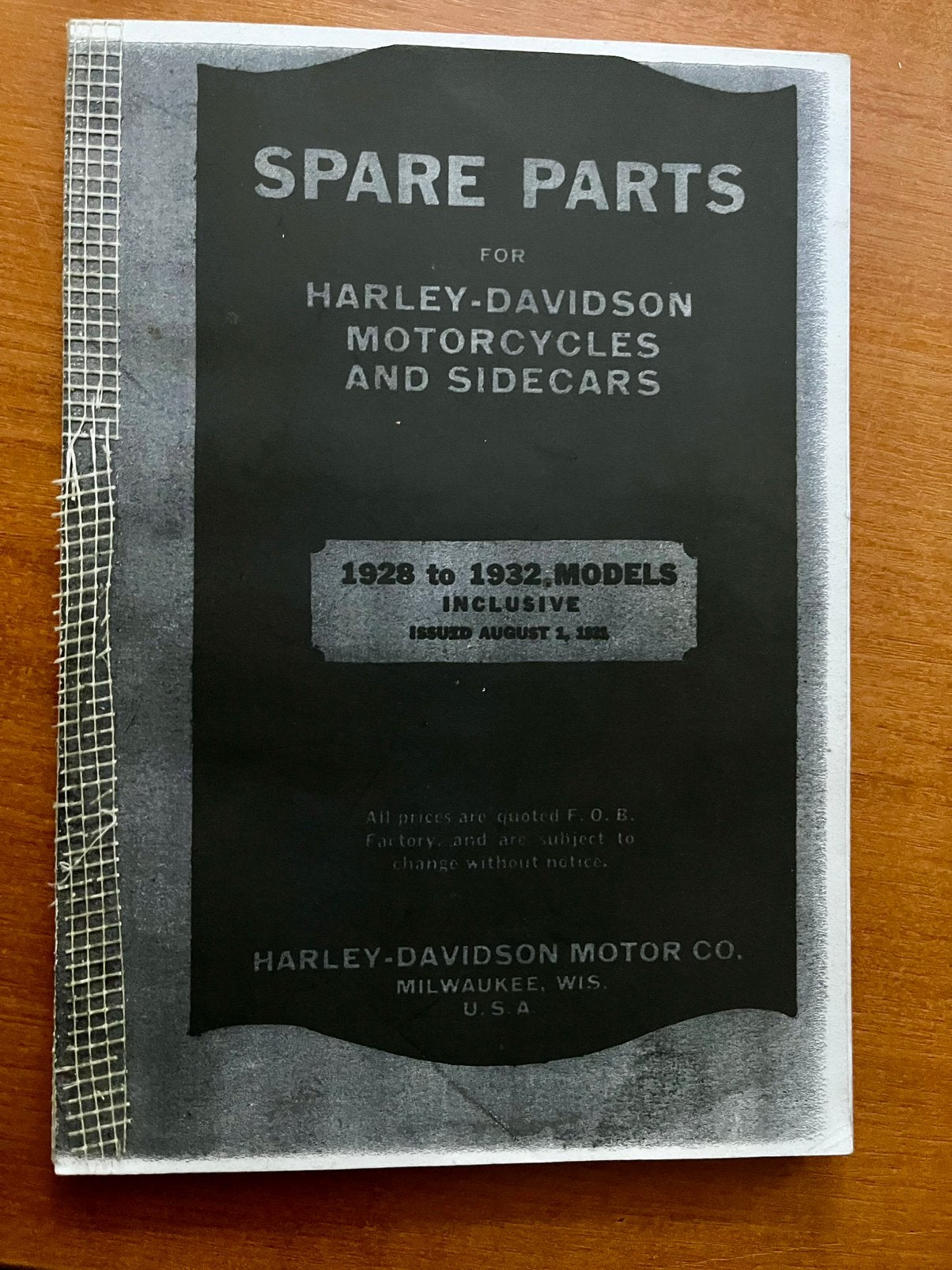 Harley Davidson 1928 to 1932, Ophalen of Verzenden, Harley-Davidson of Buell