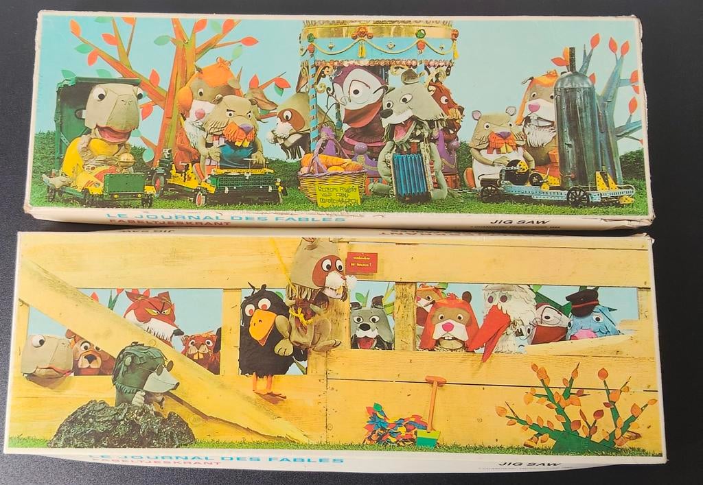 2 Vintage Fabeltjeskrant Puzzels 1968, Kinderen en Baby's, Speelgoed | Kinderpuzzels, Ophalen of Verzenden, Gebruikt, 6 jaar of ouder