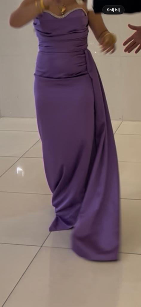 Avondjurk, Kleding | Dames, Jurken, Maat 38/40 (M), Blauw, Ophalen of Verzenden, Zo goed als nieuw